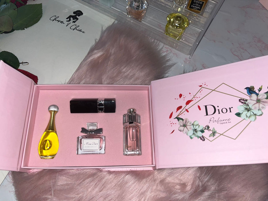 Dior Pink Four-Piece Set + (Lipstick)